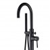 Hongala Modern Freestanding Bathtub Faucet Clawfoot Tub Filler Single Handle (Black) - B07F13RLNC